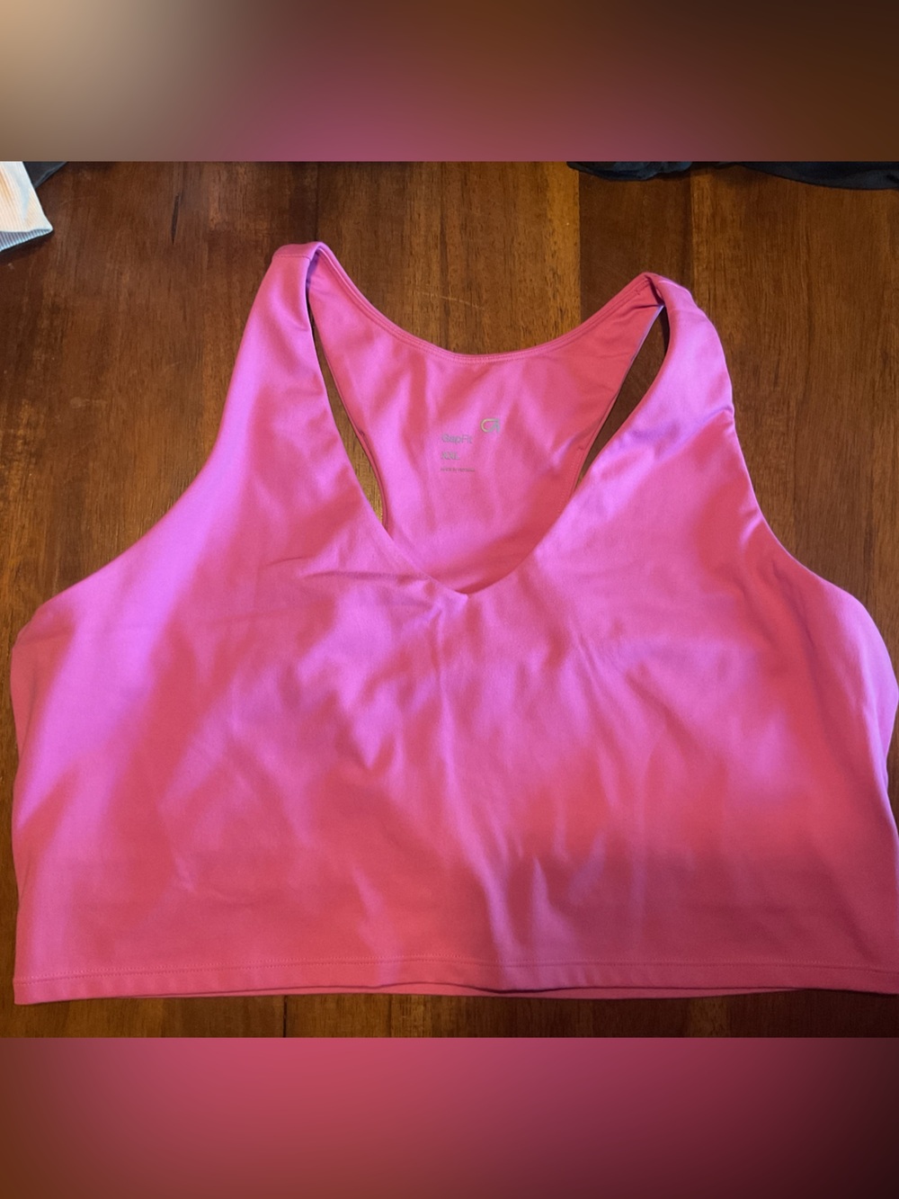 GAP Bright Pink Racerback Tank Top